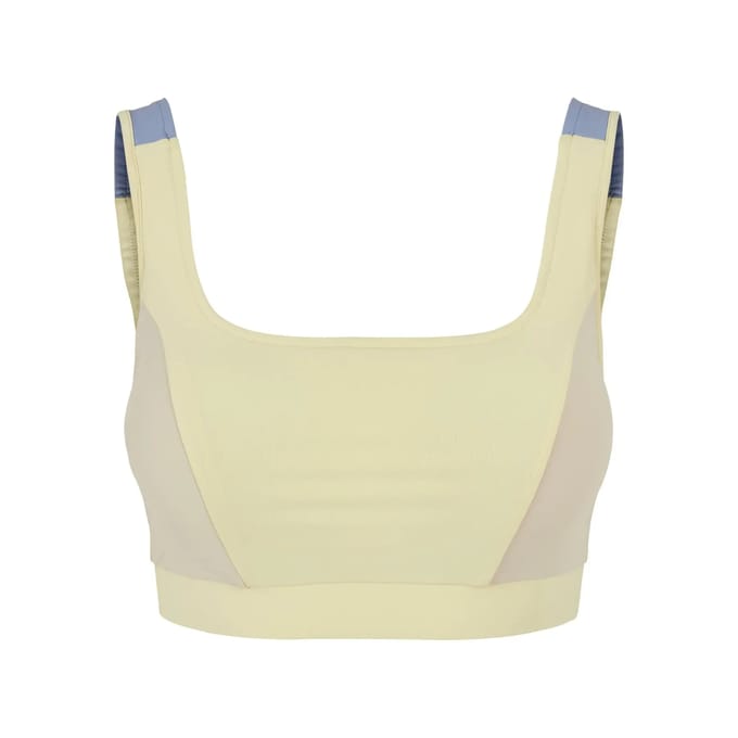 Urban Classics - Color Block softyellow/softseagrass/vablue SportBH - XS - Multicolours