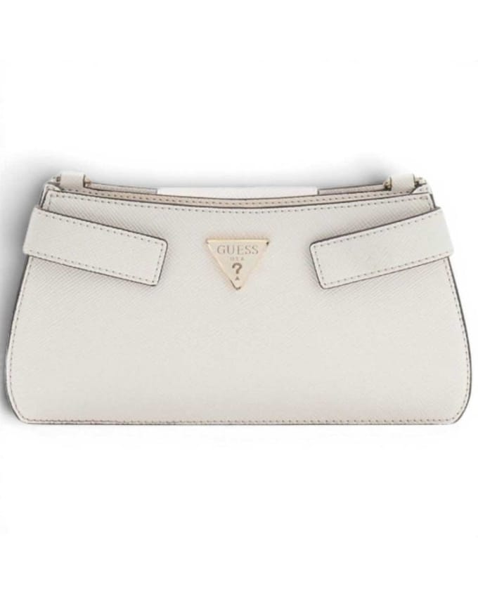GUESS schoudertas Serenova Mini Crossbody Bag Creme White wit
