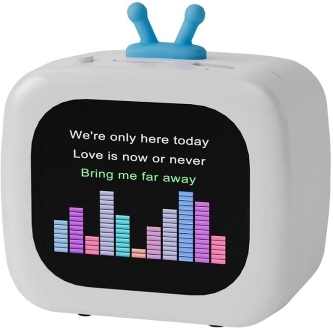Fivesquare TouchScreen Weather Speaker – Mini Bluetooth Speaker met LCD Touch Display, White Noise & Stereo Sound