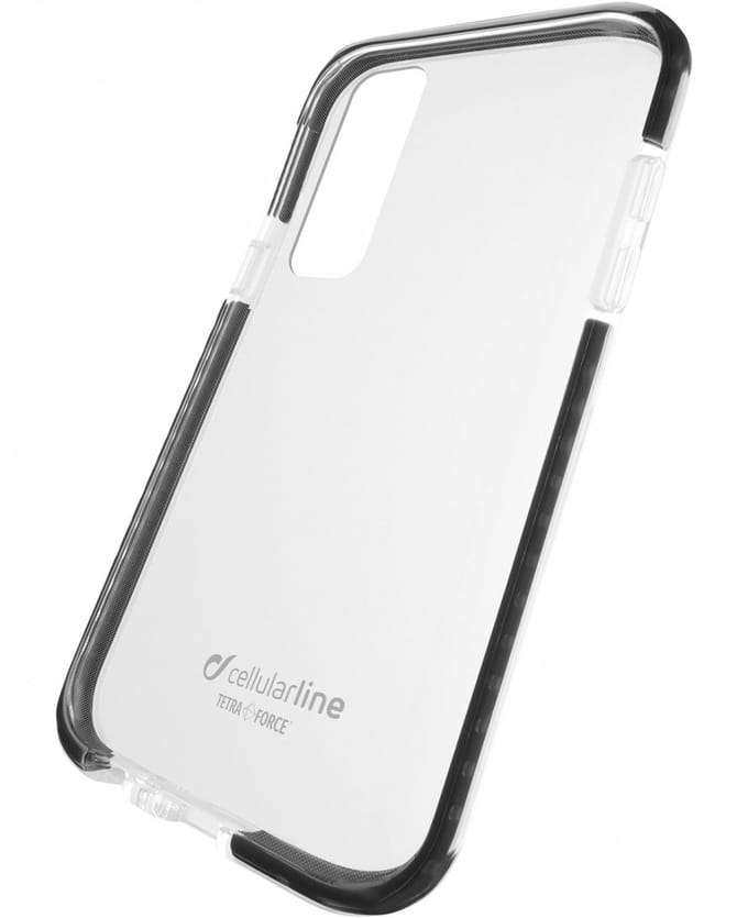 Cellularline Tetra Force Shock-Twist Backcover Galaxy A7 Zwart Transparant
