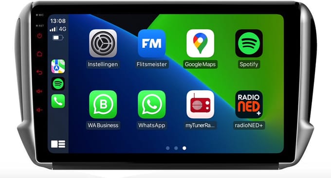 Carplay autoradio geschikt voor Peugeot 208 | 2008 | 2012 t/m 2019 | Android 13 | Draadloos Apple Carplay & Android Auto | 2GB + 32GB | 8-Core processor | Davilon | 2025 model | 2012 2013 2014 2015 2016 2017 2018 2019 | Bluetooth & Wifi