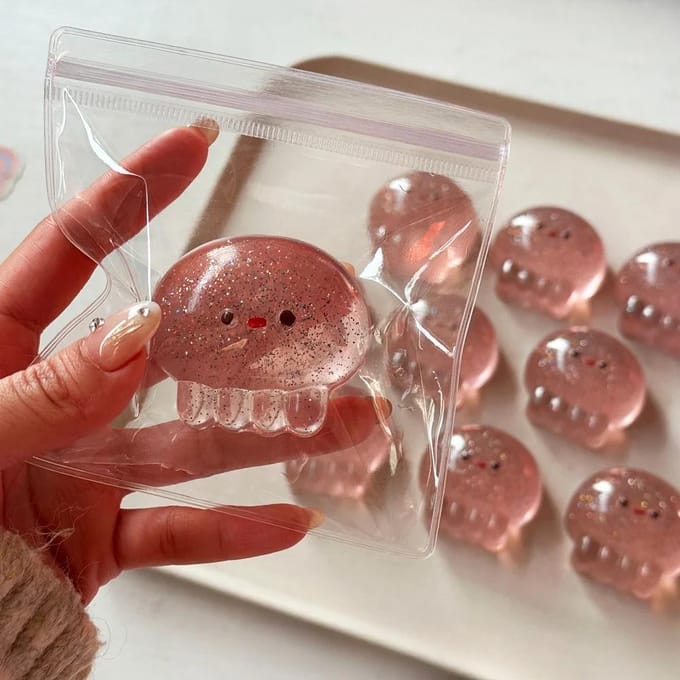 Taba Squishy Kwallen Kawaii Stressverlichtende Sensorische Fidget Speeltjes voor Angst&Ontspanning Bureau Accessoire