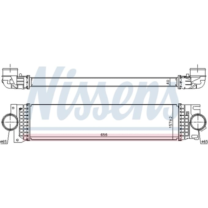 Intercooler NISSENS 961235