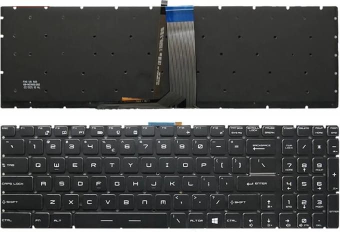 MSI MS-179B keyboard RGB backlit (US/NL Qwerty)