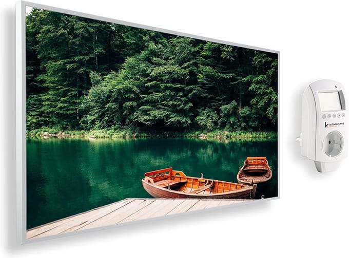 Infrarood Verwarming - Wandpaneel - Ruimte Verwarmen - Met Fotoprint - 1000 Watt - Wit