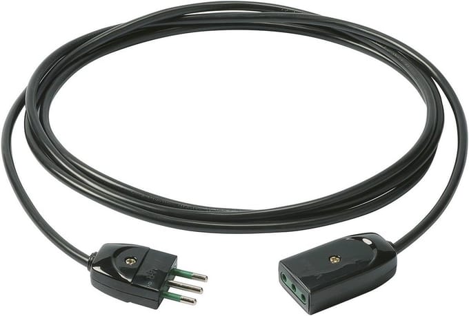 Verlengkabel 3G0.75, 3 meter - Zwart