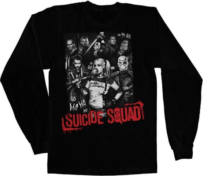 DC Comics Suicide Squad Longsleeve shirt -M- Suicide Squad Zwart