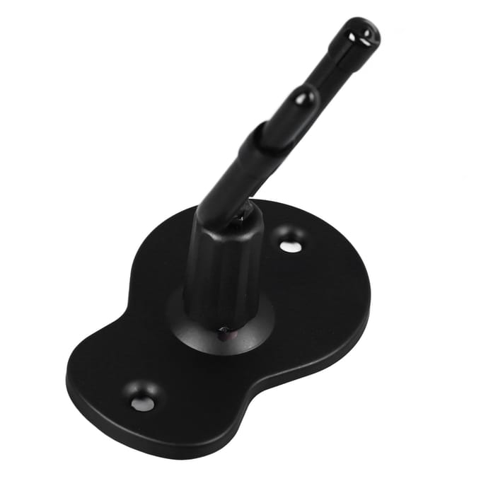 Vioolhanger IJzeren Basis Antislip Rubberen Pad Dubbele Kop Verstelbaar Wandmontage Viool Altviool Haak black