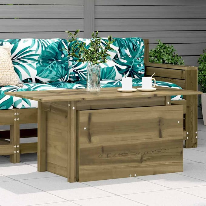 vidaXL - Tuintafel - 100x50x75 - cm - geïmpregneerd - grenenhout