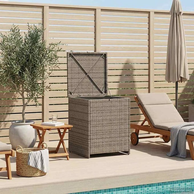vidaXL - Kussenbox - 55 - x - 55 - x - 69 - cm - staal