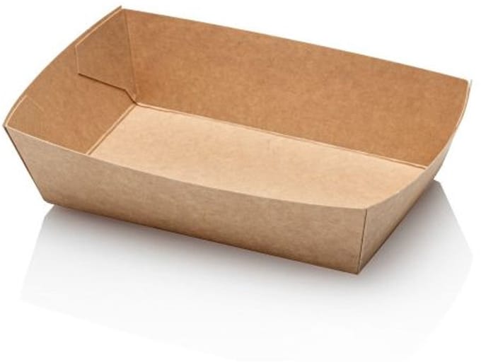Snackbak Kraft A9 120x70x35mm 50 stuks