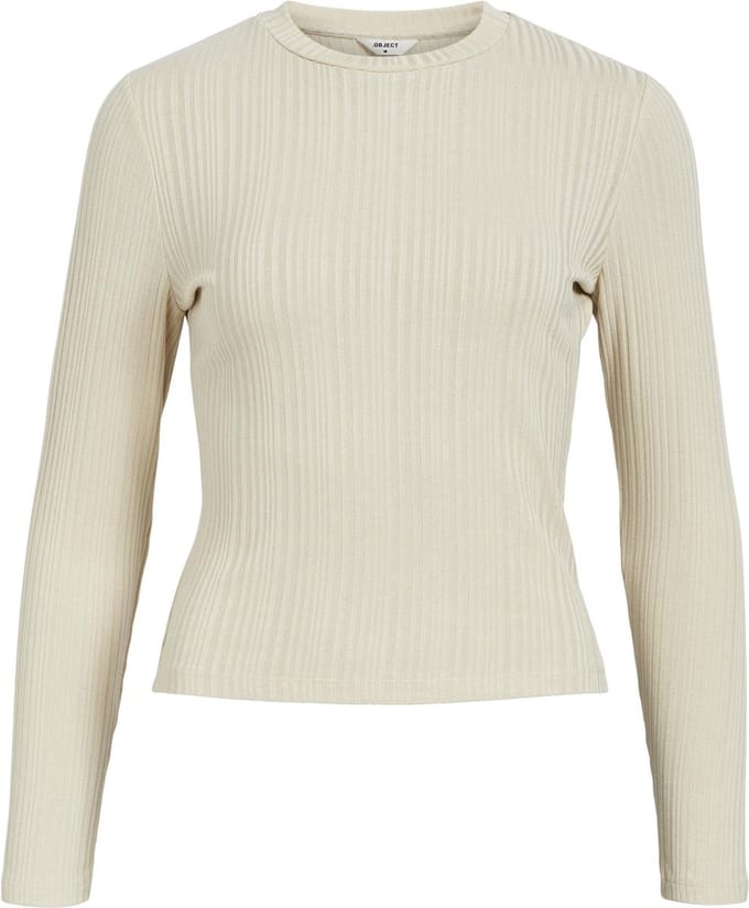 OBJECT OBJADRIANNA L/S O-NECK TOP NOOS Dames Top - Maat M