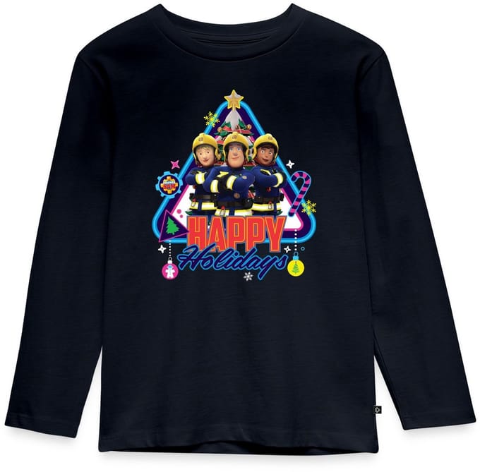 Brandweerman Sam™ Fijne Feestdagen Van Het Team Premium T-Shirt Kinderen