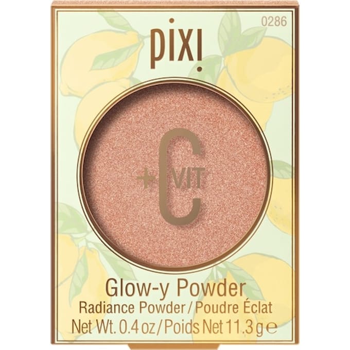 Pixi Beauty, +C Vit Poudre Éclatante, 0286 Pêche Rosée, 0,4 oz (11.3 g) beige