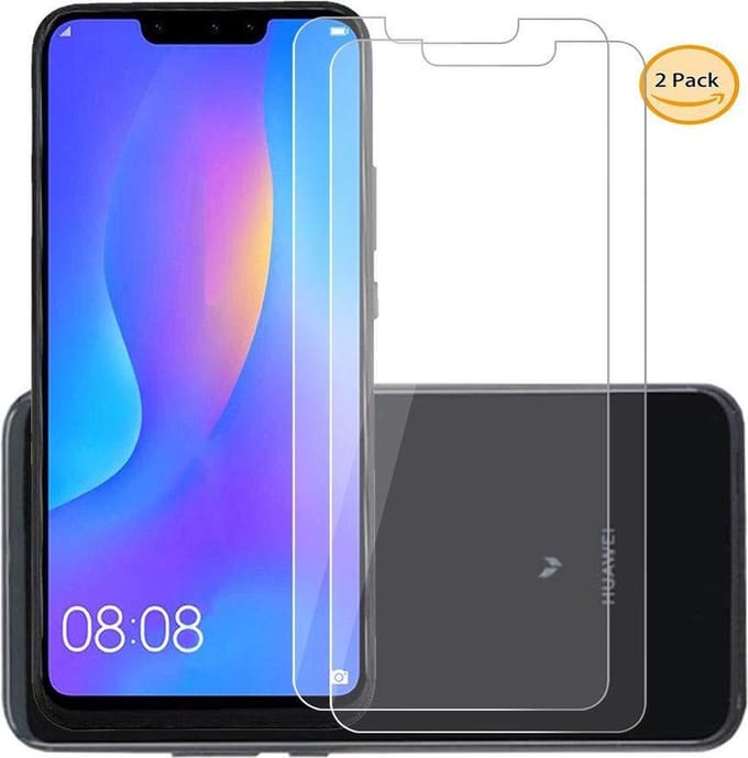 2 Stuks Screenprotector Tempered Glass Glazen Gehard Screen Protector 2.5D 9H (0.3mm) - Geschikt Voor: Huawei Mate 20 Lite