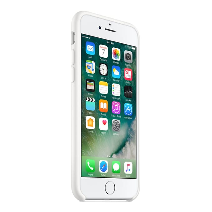 Silicone Backcover voor de Apple iPhone SE (2022 / 2020) / 8 / 7 - White
