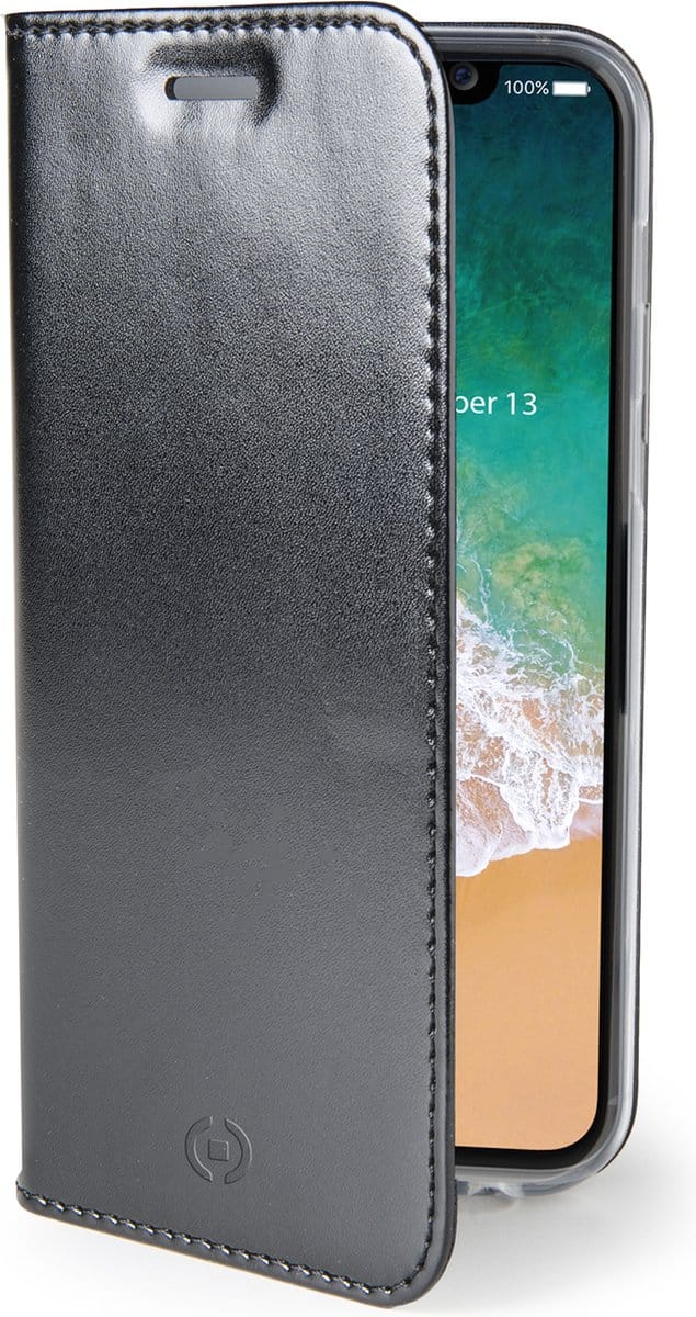 Celly Telefoonhoes Iphone X/xs Kunstleer Zwart