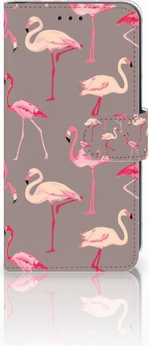 Xiaomi Mi A2 Lite Telefoonhoesje met Pasjes Flamingo
