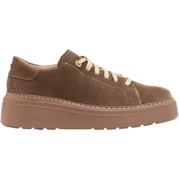 Dames veterschoenen van nubuck en leer Ryłko