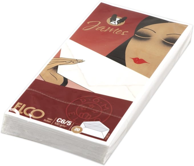 Elco envelop James Velin C5/6 100 gram wit 20 stuks