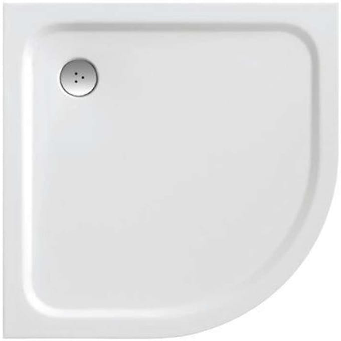 Ravak Galaxy Pro Chrome - Douchebak Elipso Pro-90 Chroom, 90x90 cm, wit XA247701010