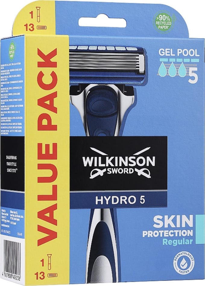Wilkinson Sword Hydro 5 scheermes met  13 Mesjes