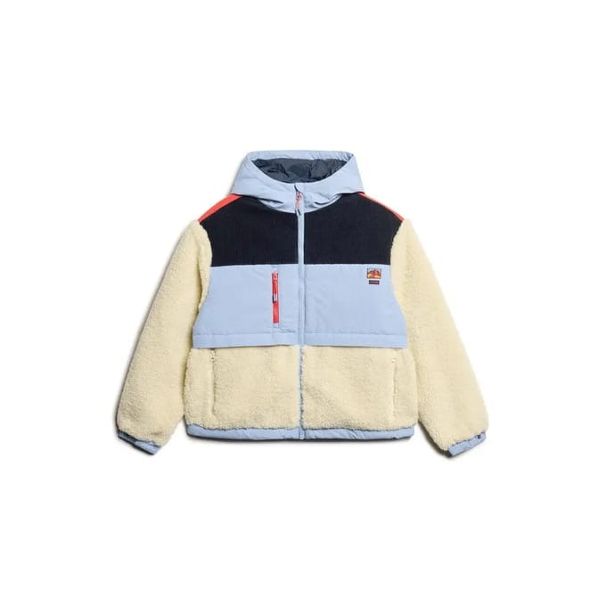 Superdry HOODED FLEECE JACKET Dames Jas - Maat XL