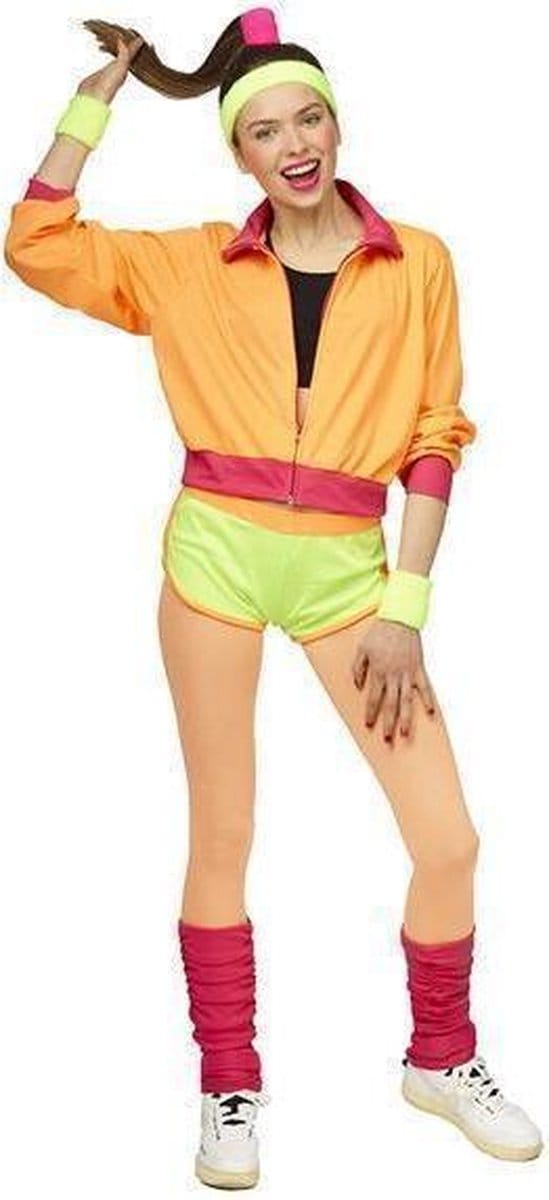 Sexy Disco Trainingspak Fluor Dames - Maat 36