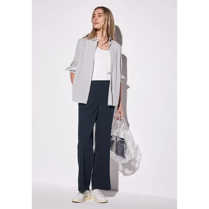 Twill broek met rechte pijpen