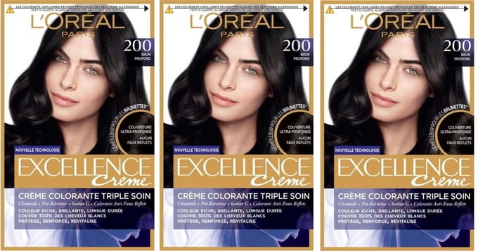L'OREAL PARIS Excellence Coloring - 200.N Diep bruin -- 3600523573349