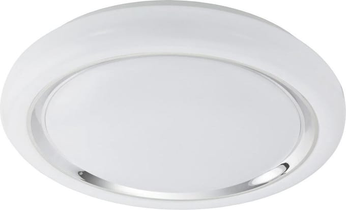 EGLO Capasso - Wand/Plafondlamp - 1 Lichts - Ø400mm. - Wit, Chroom