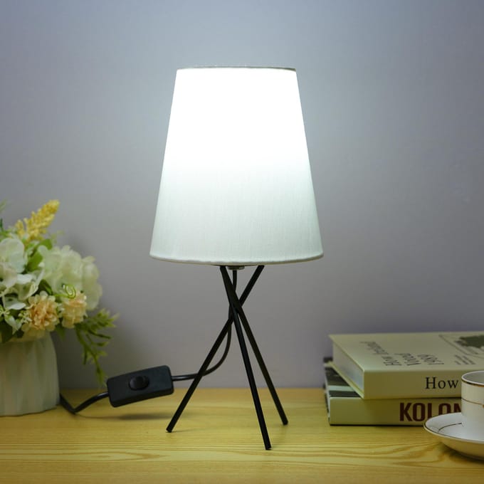 Woonkamer slaapkamer nachtkastje lamp EU Plug white