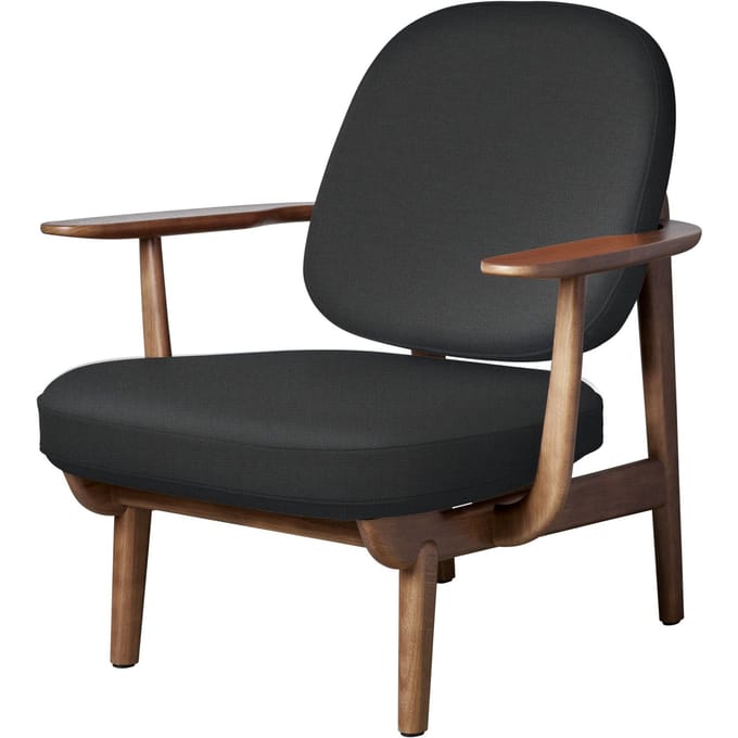 Fritz Hansen Fred Loungefauteuil - JH97 - Christianshavn 1172 - eiken walnoot gebeitst