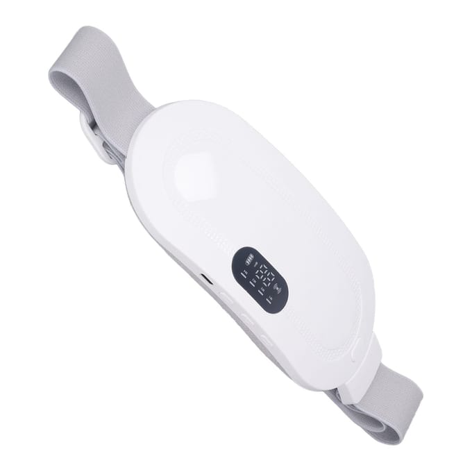 Coussin chauffant menstruel, chargement USB, électrique, sans fil, réglable, portable, pour les crampes blanc