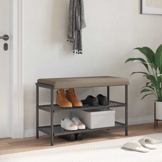 vidaXL - Bankkussen - Microvezel - Taupe - Diepte - 35 - cm
