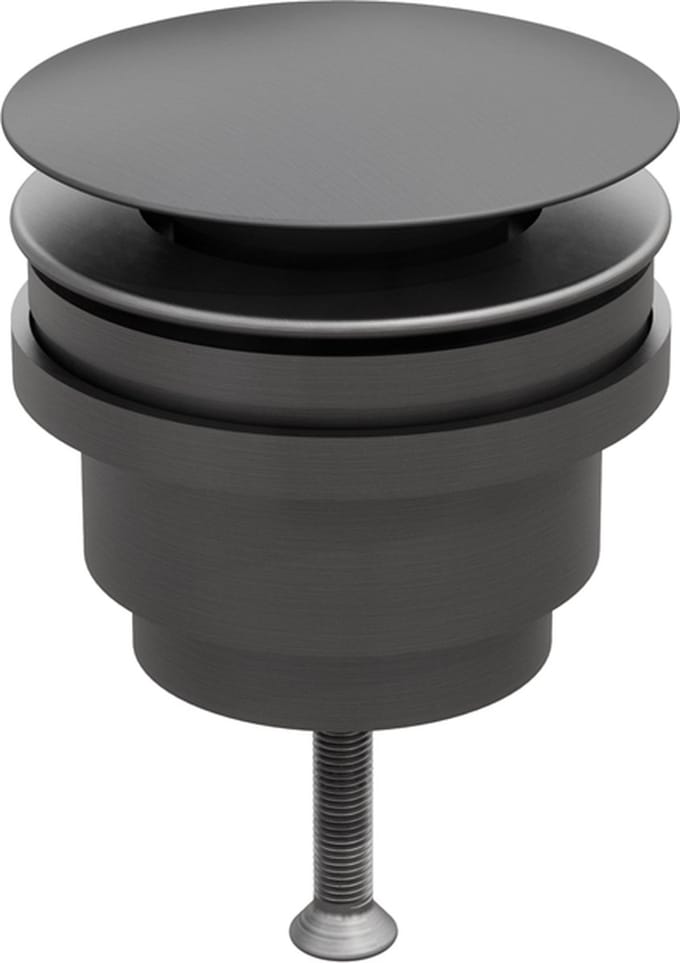 Clickwaste afvoerplug gun metal 5/4 zonder overloop