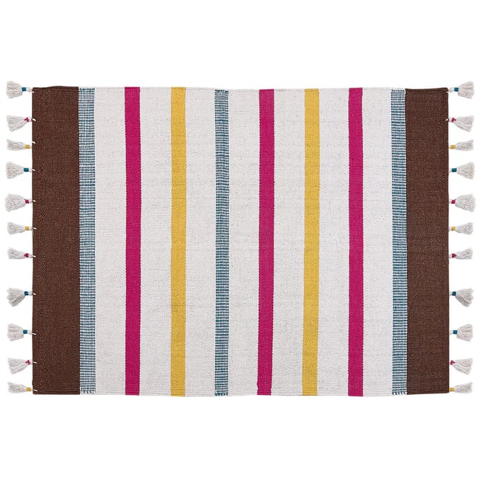 HISARLI - Vloerkleed - Multicolor - 140 x 200 cm - Katoen