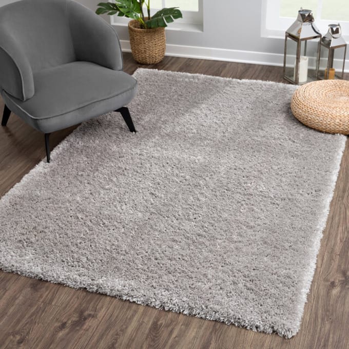 Muratap Porto soft fluffy vloerkleed hoogpolig effen 120x170 cm