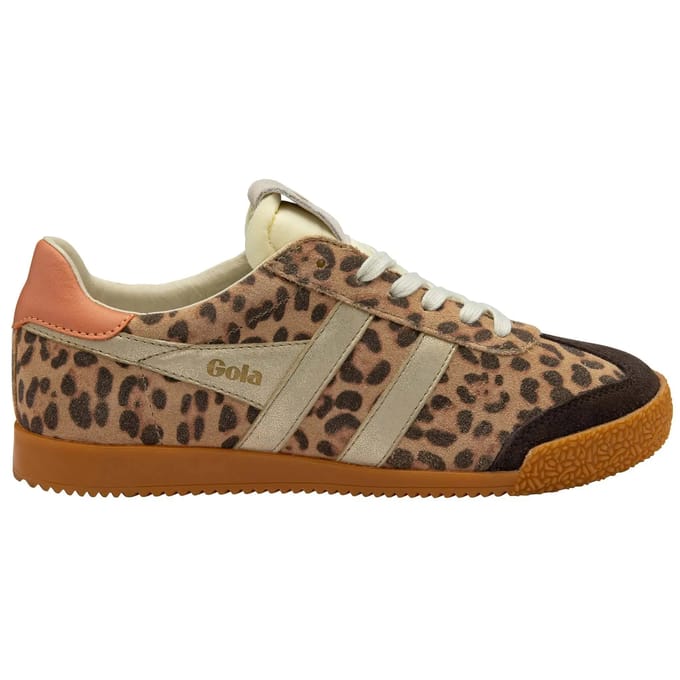Gola Elan Safari - Damessneaker - Leopard-Mocha-Goud-Terracotta