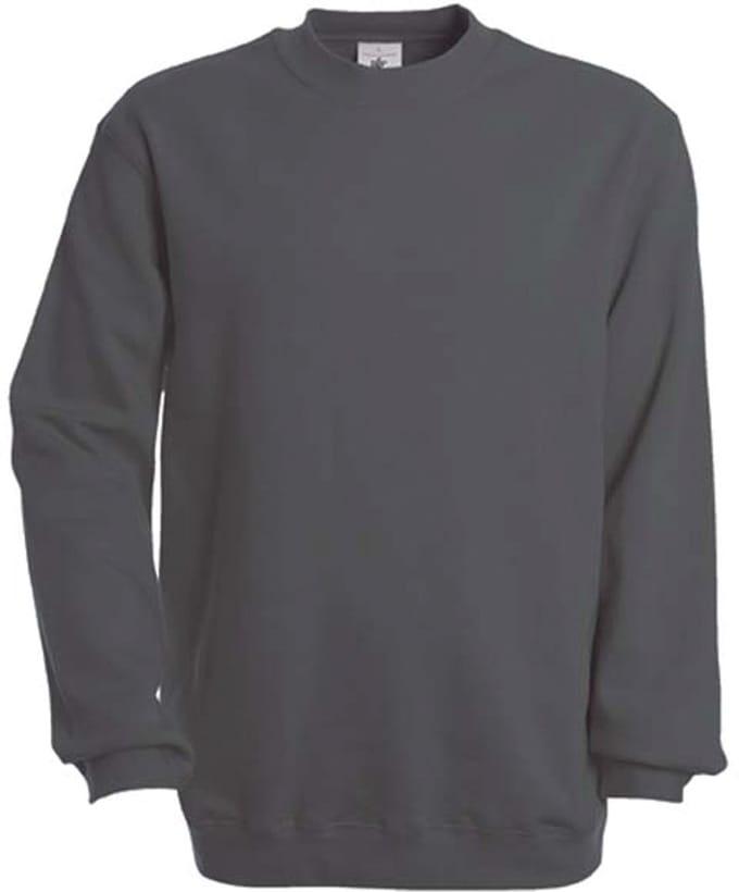 B&C Crew Neck Sweatshirt Set In CGSET - Steel Grey - S