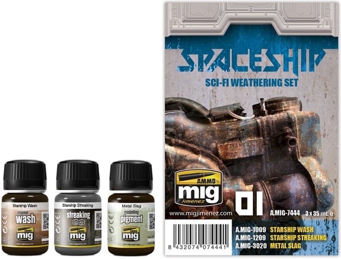 AMMO by Mig Jimenez Modelbouwdecoratie - MIG 7444 Spship Sci-Fi - Weathering Set Effecten set