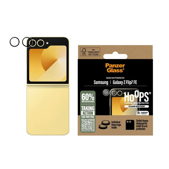 PanzerGlass Hoops Optic Rings Camera Protector geschikt voor Samsung Galaxy Z Flip 7 FE