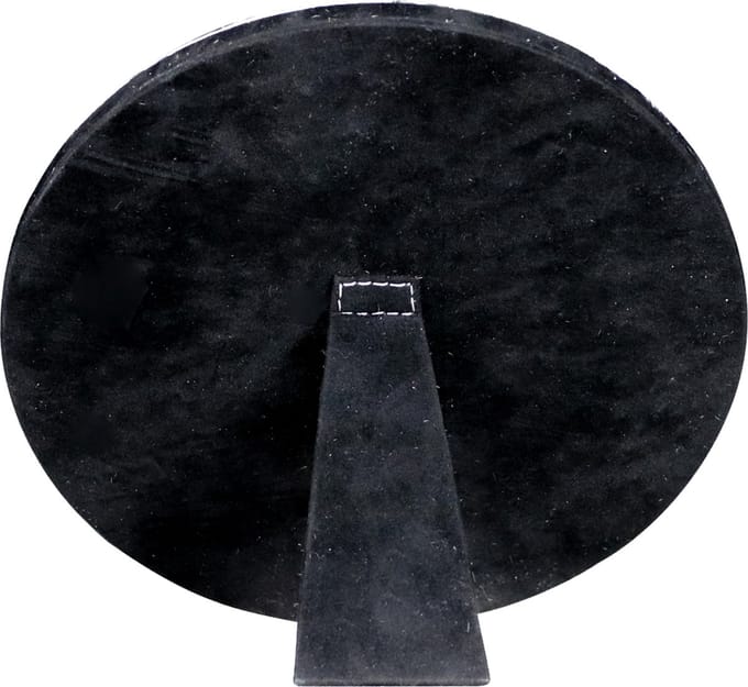 spiegel rond standaard koe zwart/wit 25cm*