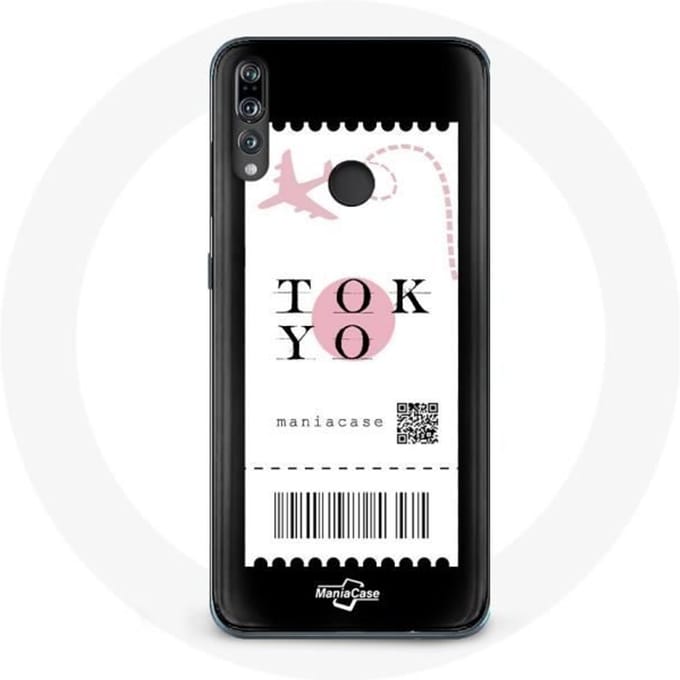 Coque - Huawei - P30 Lite - Billet d'avion - Souple - Noir