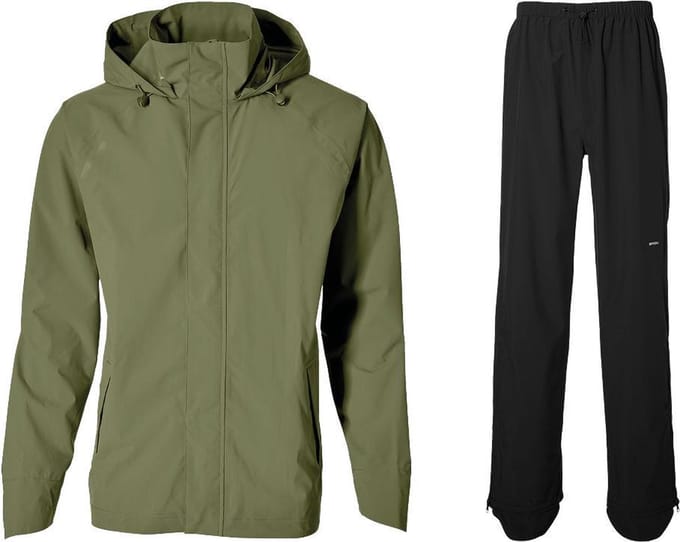 Basil Hoga Unisex Regenpak - Groen - Maat S
