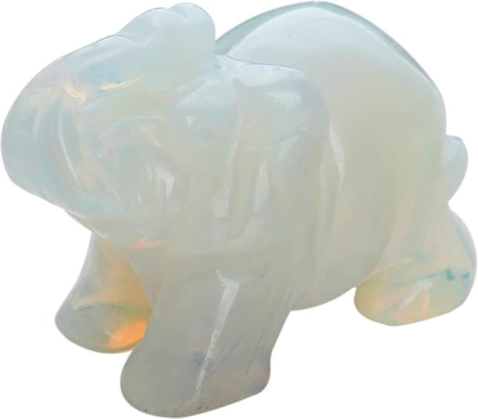 Bixorp Gems Opaliet Olifant Beeldje - Edelsteen Dier