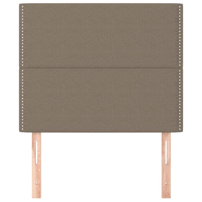 vidaXL - Hoofdbord - taupe - 100x5x118/128 - cm - Stof