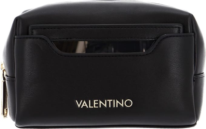 VALENTINO Toilettas Chamonix Re Soft Cosmetic Case Nero Zwart