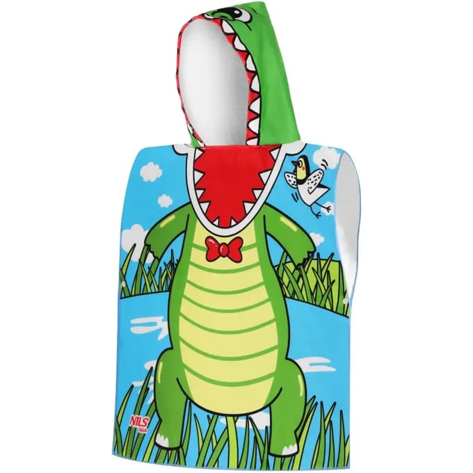 Kinder Poncho Handdoek met Capuchon - Strand & Zwembad - 60x120cm Microvezel