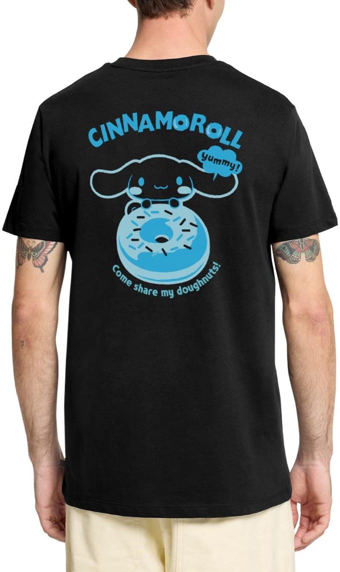 Cinnamoroll Come Share My Doughnuts! Premium T Shirt Heren